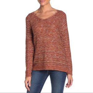 Susina Deep V-Neck Strap Back Sweater Nordstrom